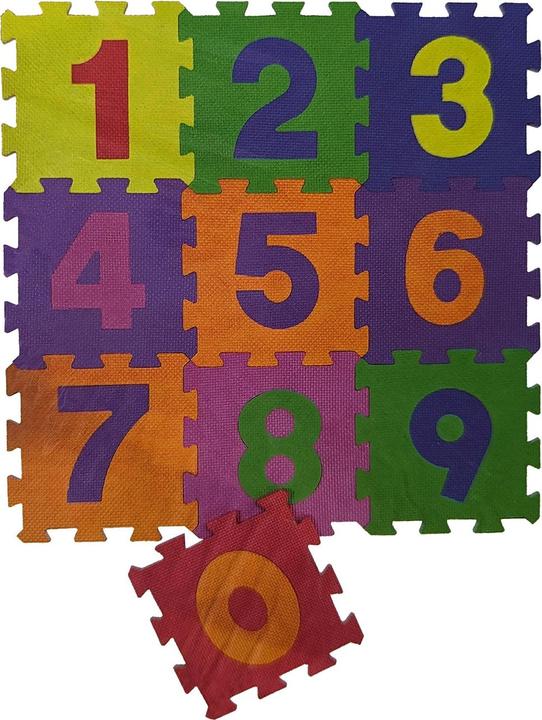 Image du produit FTM Tapis puzzle, tapis de jeu, chiffres de 0 à 9