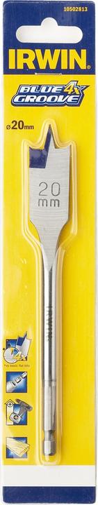 Actual product image Irwin 10502812, Drill, Spade drill bit, 1.9 cm, 157 mm, Wood, Stainless steel (19 millimetres)