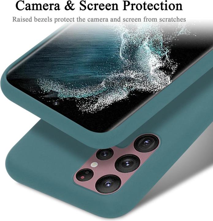 Productafbeelding Cadorabo TPU Vloeibaar Silicone Hoesje (Samsung Galaxy S22 Ultra)