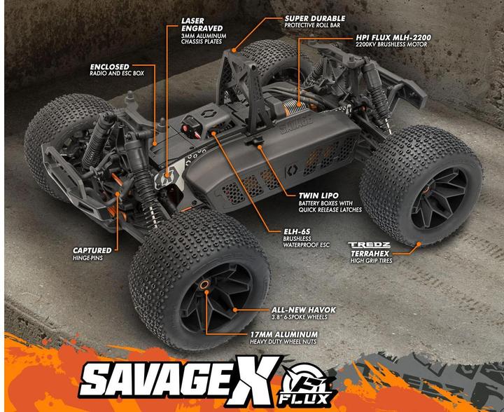 Produktbild HPI Savage X Flux (ARR Almost-Ready-to-Race)