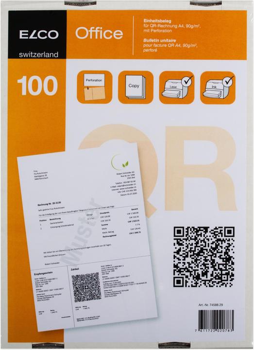 Immagine prodotto Elco Modulo di fatturazione per le fatture QR (100 x)