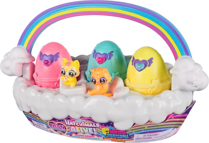 Produktbild Hatchimals EGG COL Hatch Neon Rainbow Basket GML