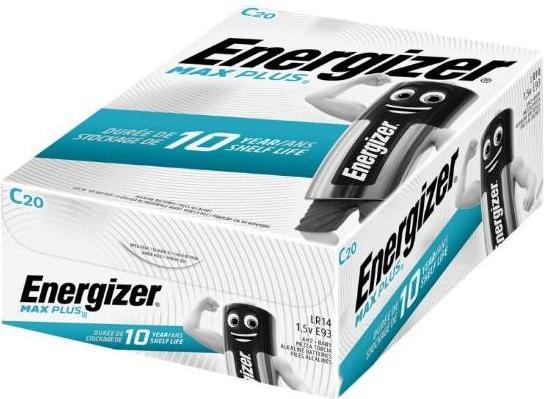 Energizer Max Plus C, LR14/E93/AM2/Baby (20 pcs, C, 8000 mAh)