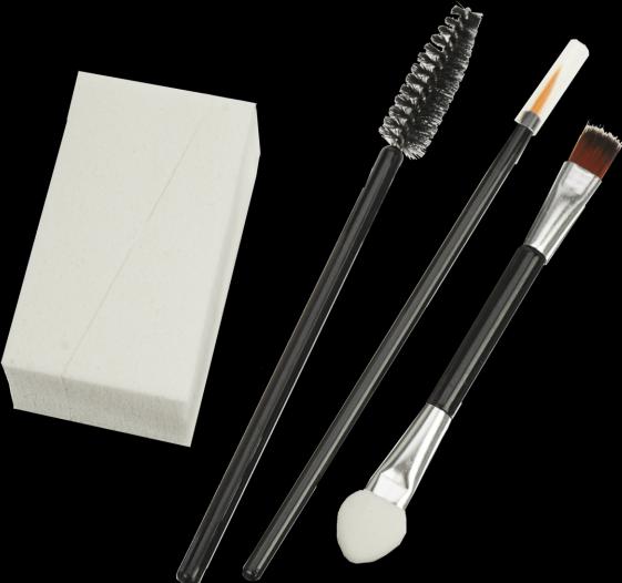 Produktbild Schwämmchenecke, Einweg Wimpernroller + Einweg Eyeliner, Lidschatten/Applica.