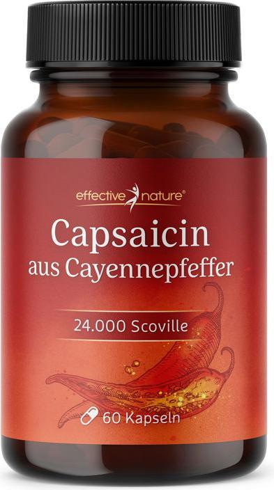 Immagine prodotto Effective Nature Capsaicina dal pepe di Caienna (60 Pezzo/i, Pillole)