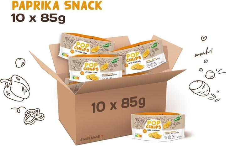 Chirpies Pop Chirps PAPRIKA Snack de pois chiches Box (85 g)