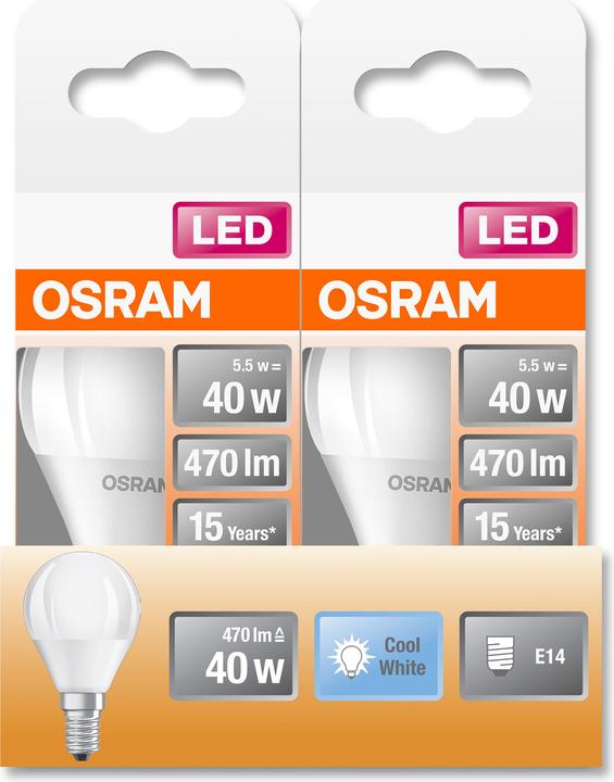 Image du produit Osram Star Classic P (E14, 40 W, 470 lm, 1 x, F)