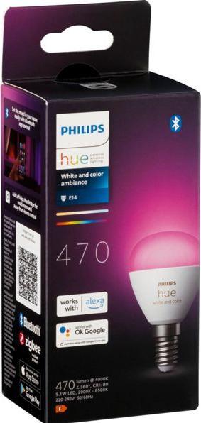 Actual product image Philips Hue White & Color Ambiance Chandelier (E14, 5.10 W, 470 lm, 1 x, F)