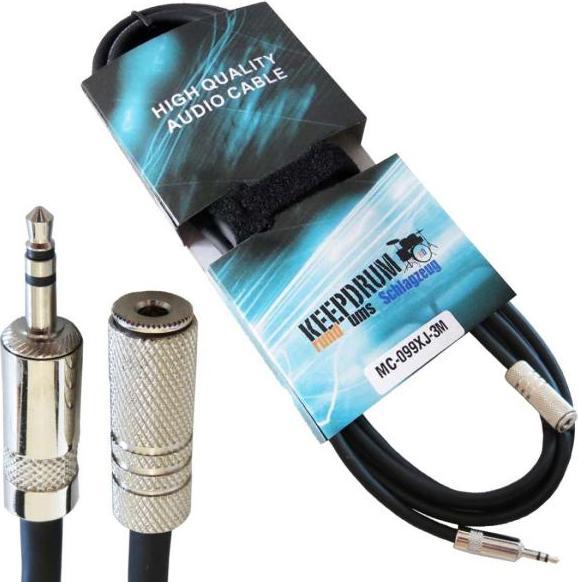Actual product image keepdrum MC-099XJ 3m extension cable 3.5 mm (3 m)