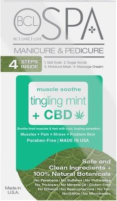 Actual product image Bcl Spa Tingling Mint 4 Step System (Foot bath, Foot mask, 20 ml)