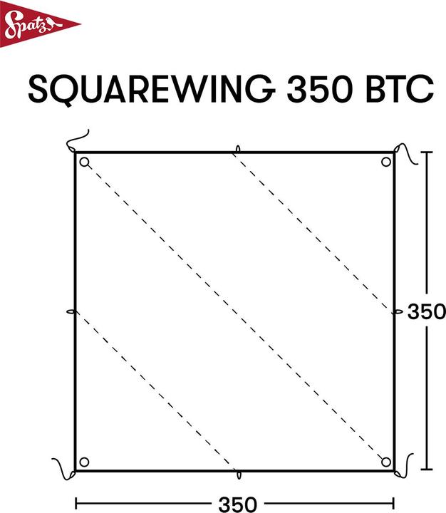 Actual product image Spatz Squarewing 350 BTC (Tarp, 3.15 kg)