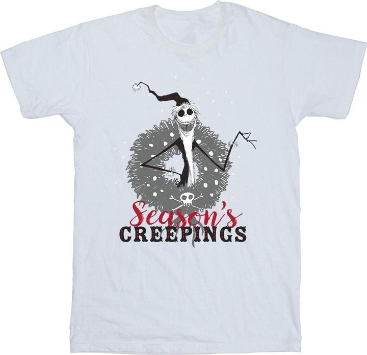 Image du produit Disney - T-shirt THE NIGHTMARE BEFORE CHRISTMAS SEASONS CREEPINGS WREATH - Homme (XL)