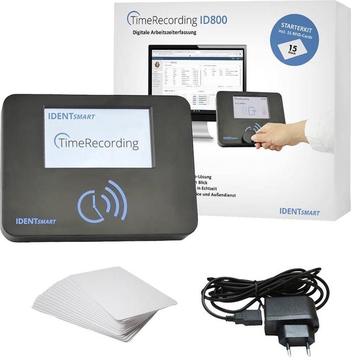 IDENTsmart ID800 Basic starter kit + 15 cards time tracking starter kit