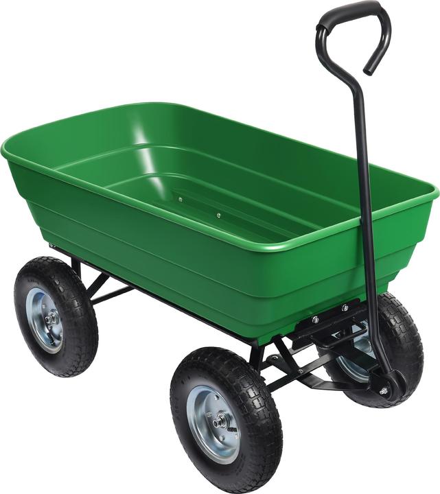 Produktbild Wiltec Gartenwagen Kippfunktion 350kg Handwagen 125l Bollerwagen Transportwagen