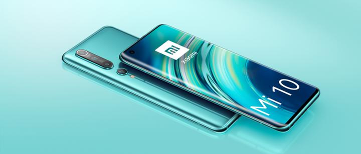 Actual product image Xiaomi Mi 10 (256 GB, Coral Green, 6.67", Single SIM, 108 Mpx, 5G)