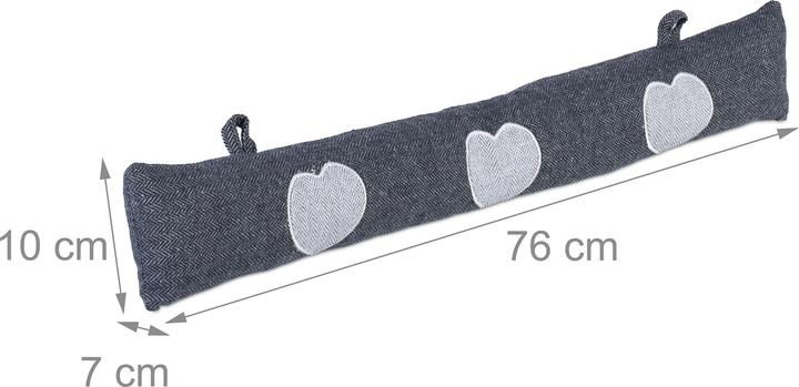 Actual product image Relaxdays Draught stopper (1 Piece, 76 x 7 x 10 cm)