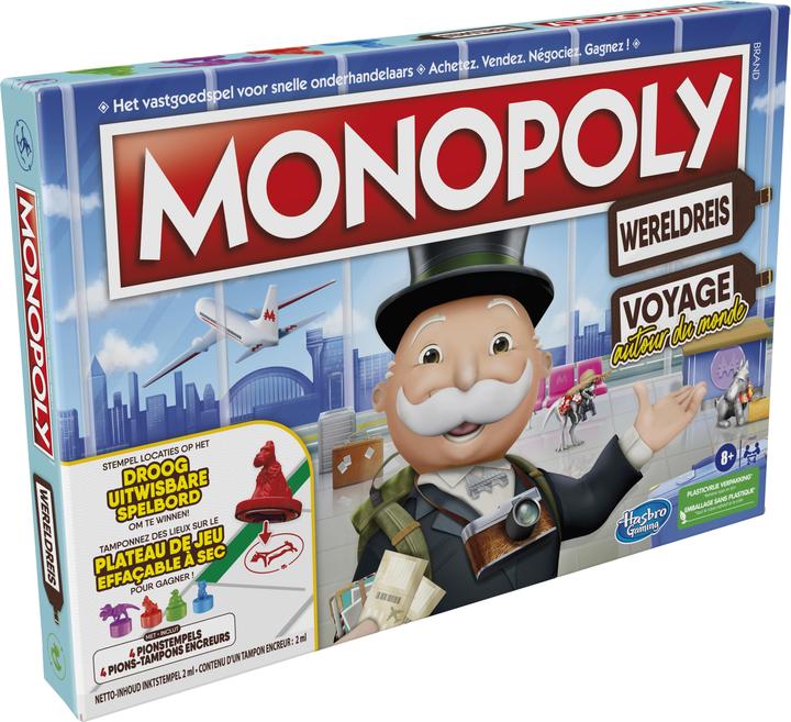 Immagine prodotto Hasbro Gaming Monopolio Wereldreis (Francese, Olandese)