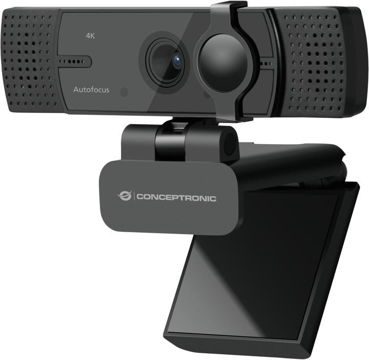 Conceptronic AMDIS -UltraHD autofocus webcam with dual microphone (8.60 Mpx)