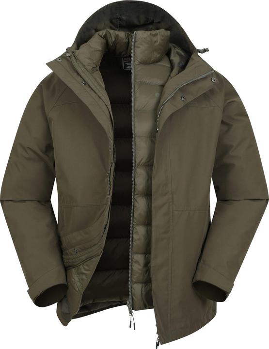 Actual product image Mountain Warehouse Mens Alaskan 3 In 1 Waterproof Jacket (XS)