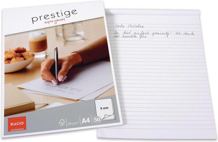 Immagine prodotto Elco Tampone da scrittura Prestige (A4, Righe, Copertina morbida)