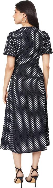 Actual product image Dorothy Perkins Womens/Ladies Spotted Button Through Flutter Midi Dress (42 D)