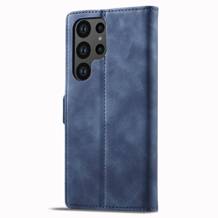 Image du produit Cover-Discount Galaxy S23 Ultra - Stand Flip Case Housse bleue (Samsung Galaxy S23 Ultra)