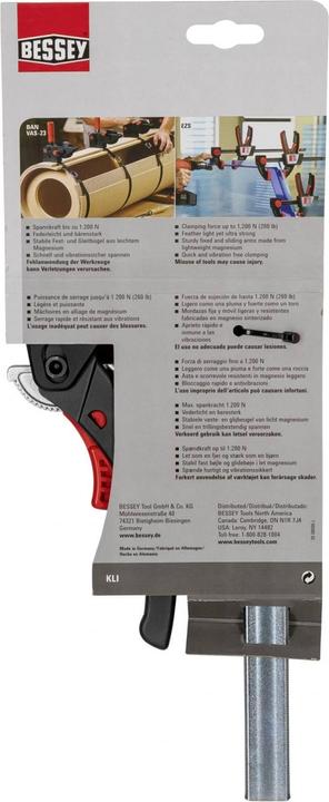 Produktbild Bessey Leichte Zwinge KLIKLAMP KLI16 (160 mm)