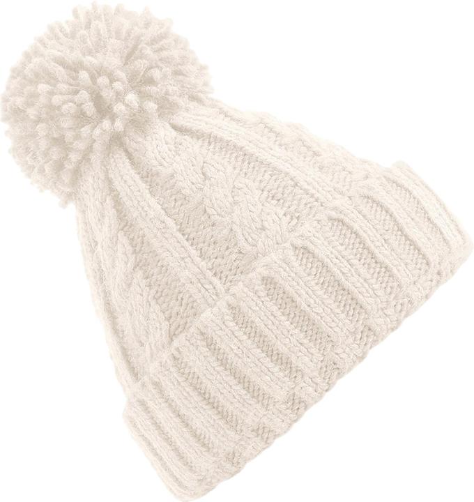 Actual product image Beechfield Unsiex Pom-pom Hat With Cable Knit Adult (One size)