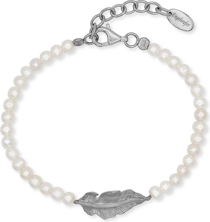 Actual product image Engelsrufer Bracelet Glory Feather (21 cm, 925 silver, Perle)