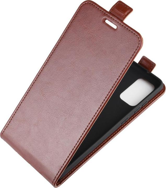 Produktbild Cover-Discount Galaxy S20+ Plus - Klassisches Leder Flip Case vertikal braun (Samsung Galaxy S20+)