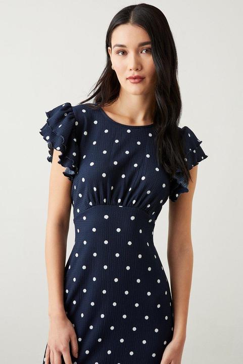 Immagine prodotto Dorothy Perkins Donna/Ladies Abito midi impero con volant maculati (40 D)
