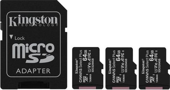 Image du produit Kingston Canvas Select Plus (64 Go, microSDXC, U1, UHS-I)