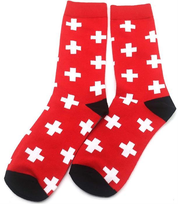 Musthaves Socken Grösse 38 - 45 cm - Switzerland (Einzelpack, 38 - 45)