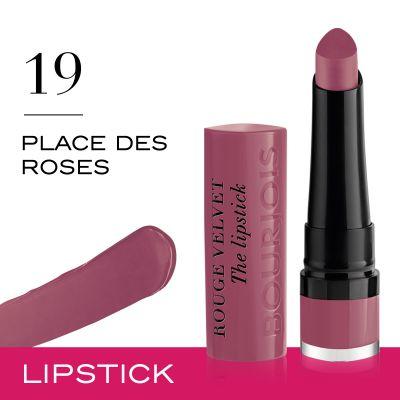 Actual product image Bourjois Rouge Velvet The Lipstick (19 Place Des Roses)