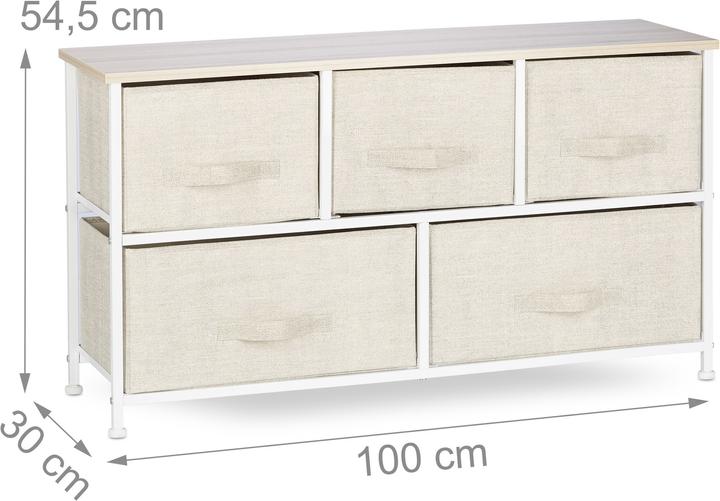 Immagine prodotto Relaxdays Cassettiera in diverse varianti (100 x 30 x 54,5 cm)