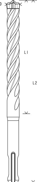 Image du produit Bosch Professional Zubehör Foret marteau Expert SDS plus-7X, 22 x 550 x 600 mm (22 mm)