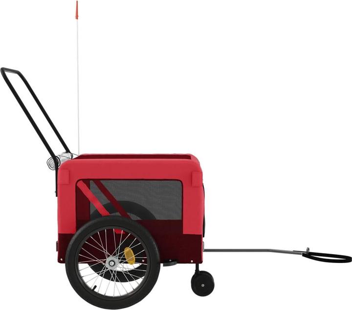 Produktbild VidaXL Fahrradanhänger Hunde Hundeanhänger Hundetransporter Oxford-Gewebe Eisen
