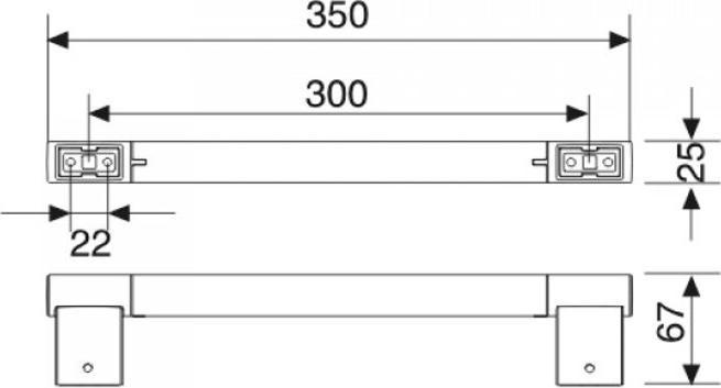 Immagine prodotto Keuco Maniglione Plan 351 mm cromato 14907010000