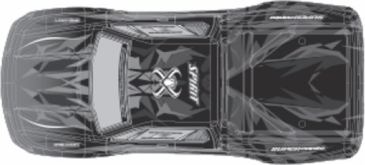 Image du produit Absima Carrosserie Monster Truck Spirit 1:16 bleu