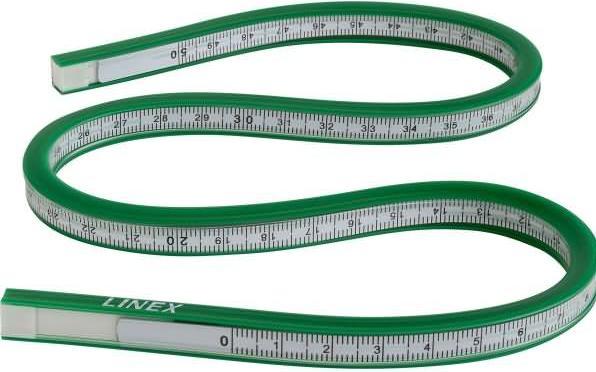 Actual product image Linex Flexible curve ruler (500 mm)