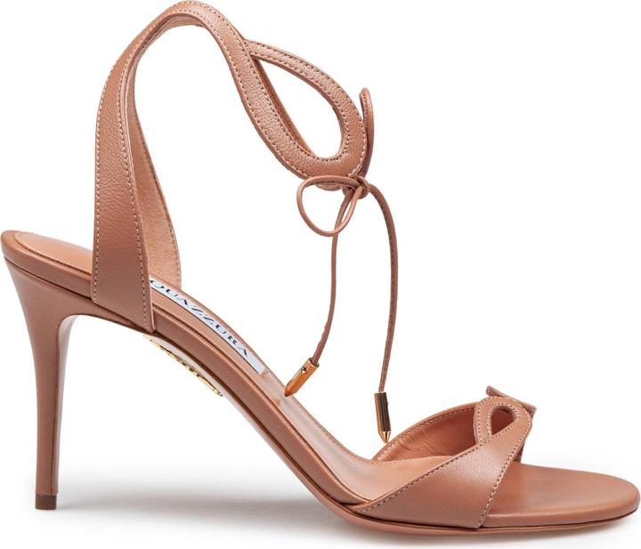 Produktbild Aquazzura Aquazzurra tessa 85 leather sandal in nude color (40)