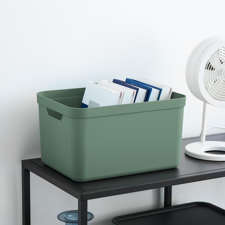 Produktbild Rotho 3er Set Dekobox mit Deckel (36.5 x 26.5 x 20 cm, 48 l)