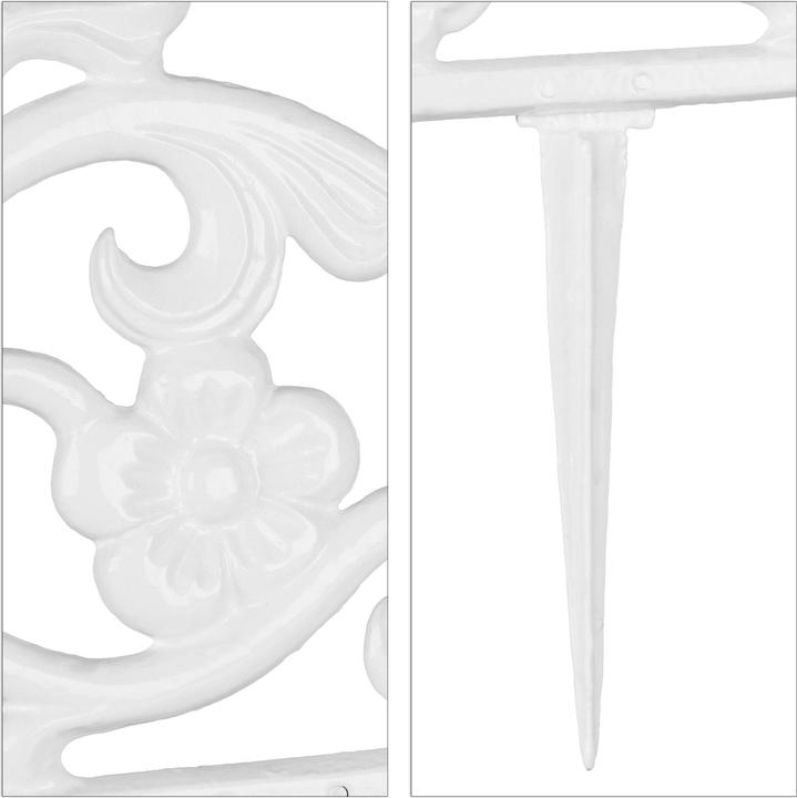 Actual product image Relaxdays Cast Iron Garden Fence (36 cm)