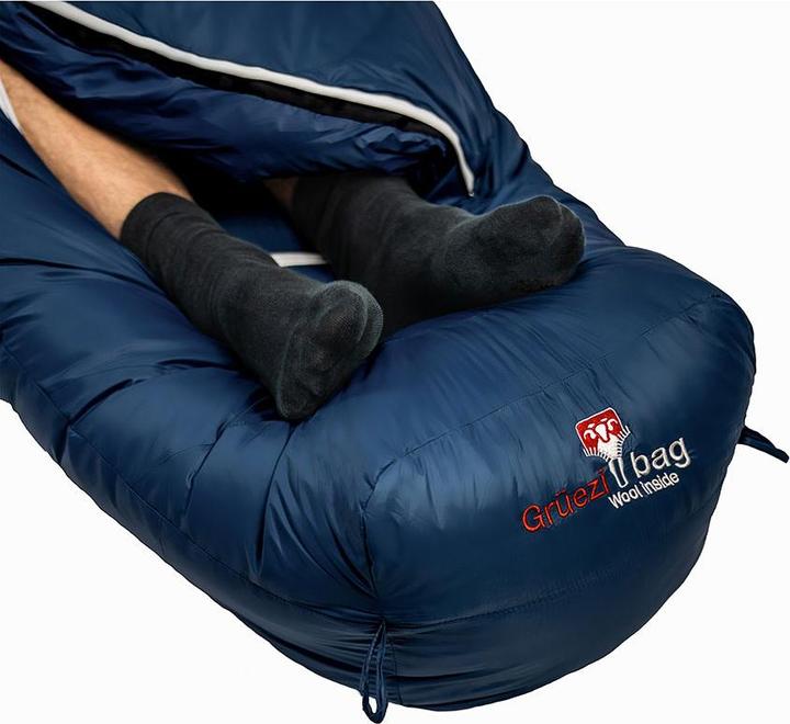 Actual product image Grüezi Bag Biopod DownWool Ice 185 Sleeping Bag (215 cm)