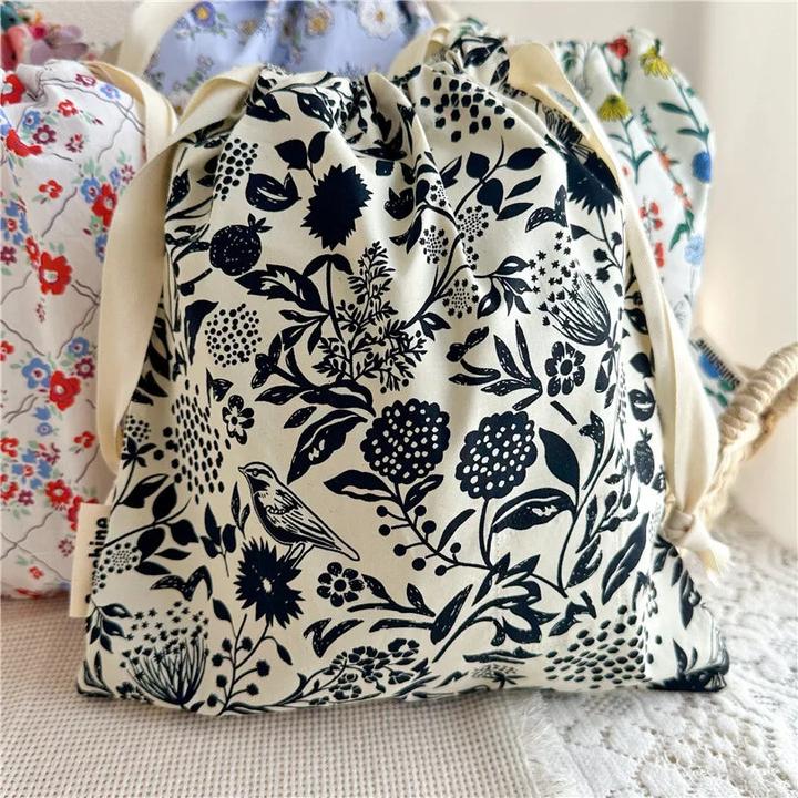Produktbild Only-Bags.Store Portable Organizer für Unterwäsche Socken BH Baumwolle Make-up Tasche Travel Drawstring Taschen Ins