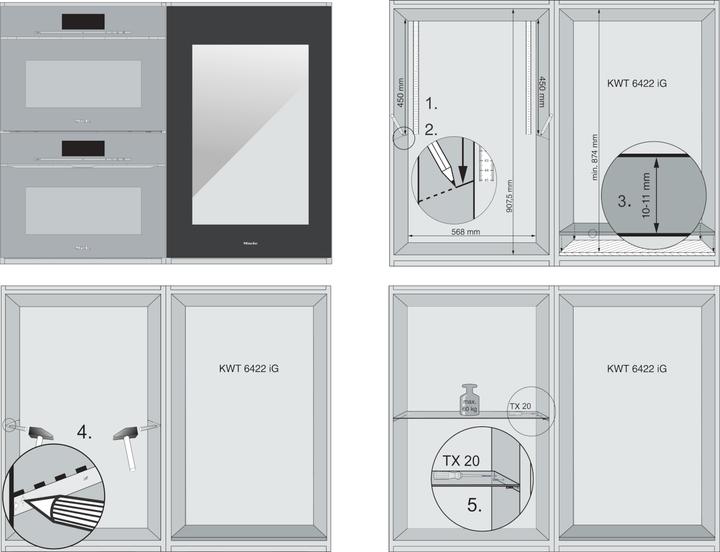 Produktbild Miele KWT 6422 iG-1 sw EB