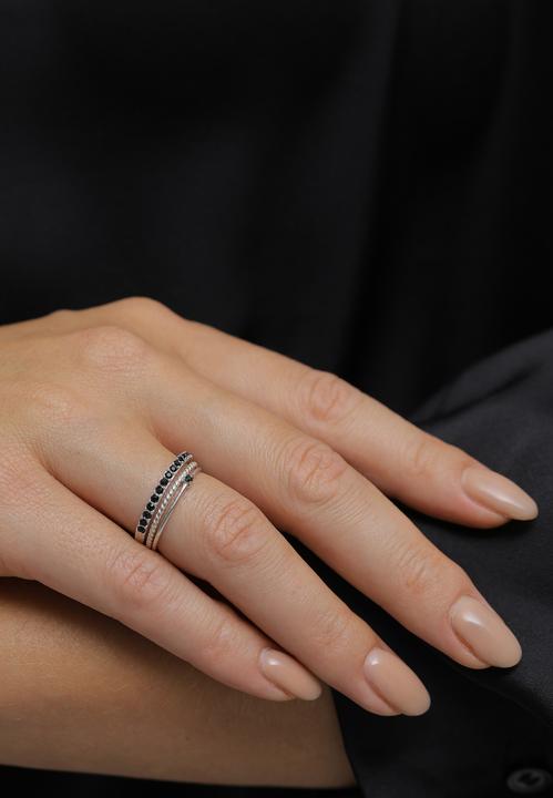 Produktbild Elli Ring Set, Solitär-Ring, Twisted (66, 925 Silber)
