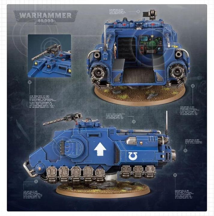 Actual product image Games Workshop Warhammer 40k - Space Marine Primaris Impulsor (Plastic)