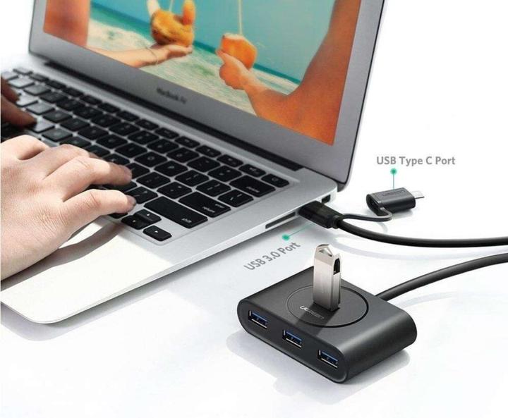 Actual product image Ugreen 40850 (USB-C, USB-A, 4 Ports)