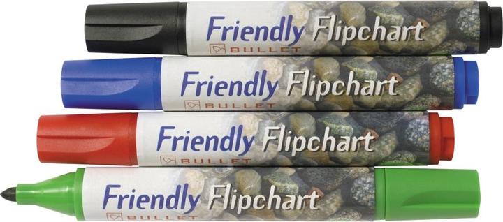 Immagine prodotto Ballograf Marcatore Flipover Friendly, rotondo, aeske a 4 farver
